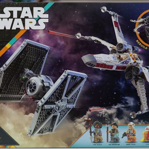 Ny Lego 75393 - Tie Fighter & X wing mashup - selges uten minifigurer