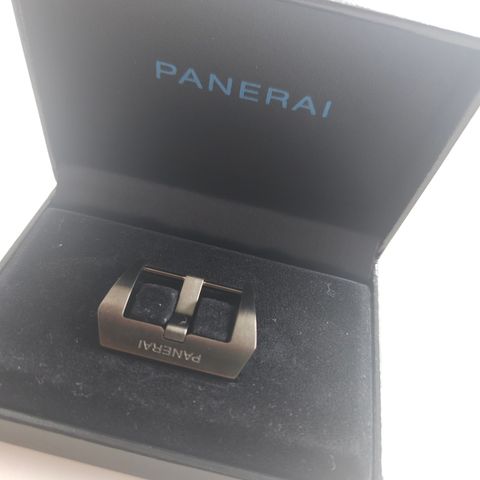 22 mm sort buckle til Panerai