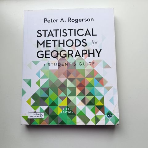 Statistical methods for geography