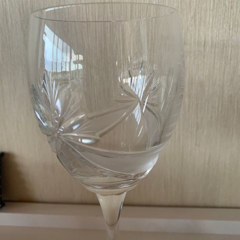 Krystallglass fra bohemia, 5  rødvin og 5 champagne (flutes)