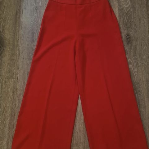 Zara rød culotte bukse