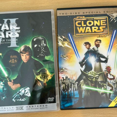 Star Wars VI ( 6) / Star wars Clone Wars DVDer   🚨NY PRISER 🌞