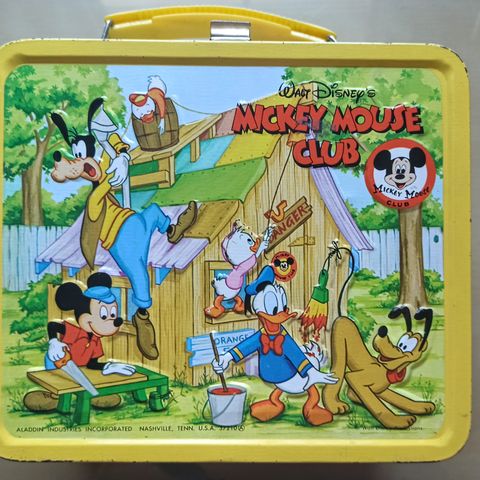 Gammel Disney matboks i metall fra 1976