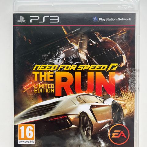 Ps3 spill NEED FOR SPEED THE RUN LIMITED EDITION bil
