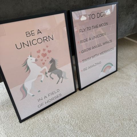 Bilder barnerom / unicorn