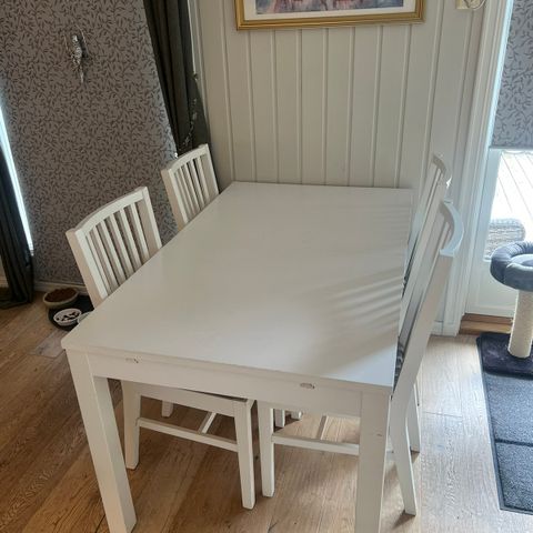 Spisebord + 6 stoler