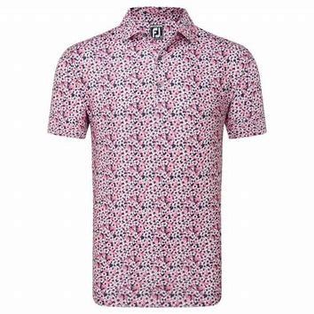 FOOTJOY Primrose Print Pique Pink - str. XL