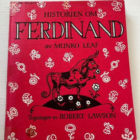 «Historien om Ferdinand» Munro Leaf 1974