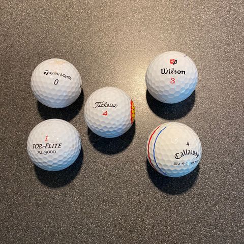 Diverse golfballer, 45stk