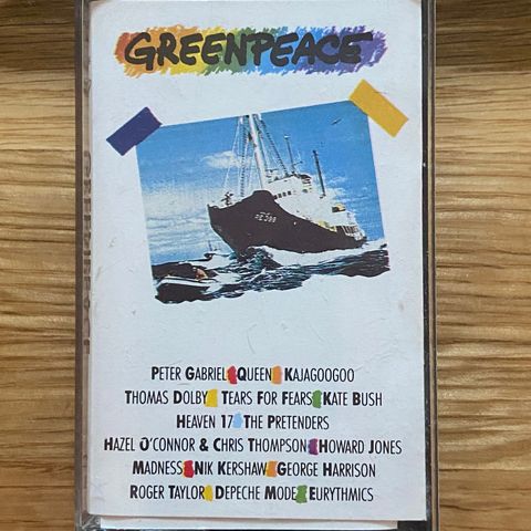 Greenpeace - Various artists - historisk kassett fra 1985