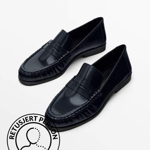 Massimo Dutti loafers i 100% skinn (helt nye!)