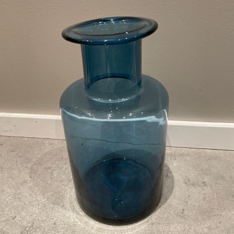 Blå vase