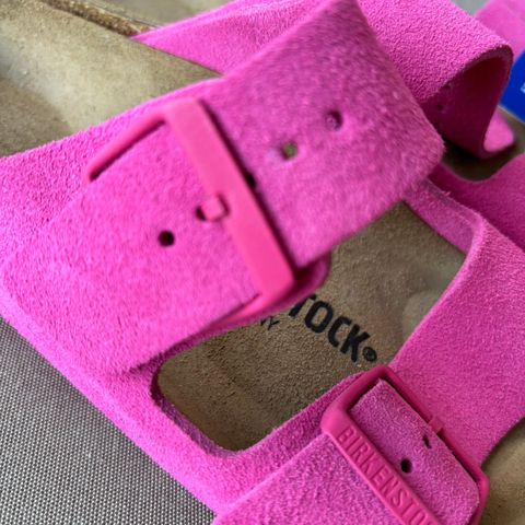 Ubrukte Birkenstock Arizona Fuchsia rosaTulip str 38