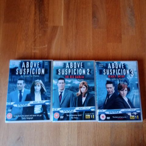 Above Suspicion - Engelsk Krim Produsert av BBC - 3 DVDs..BRA !