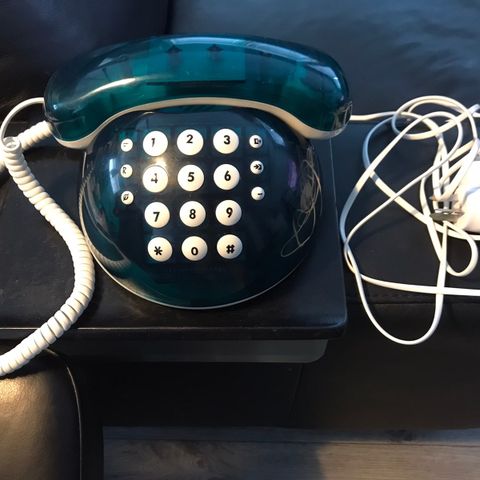 Retro telefon Grønn