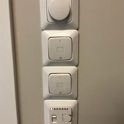 Termostat dimmer brytere r, gi bud