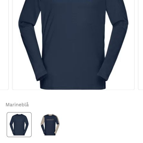 Norrøna Men's Falketind Equaliser Merino Round Neck Indigo Night