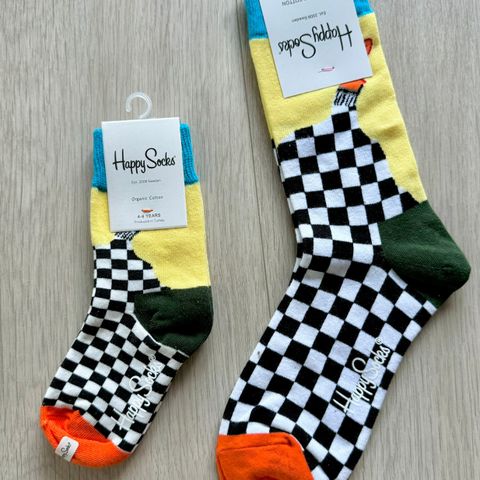 Nye Happy socks til barn og voksen  familiesokker damesokker