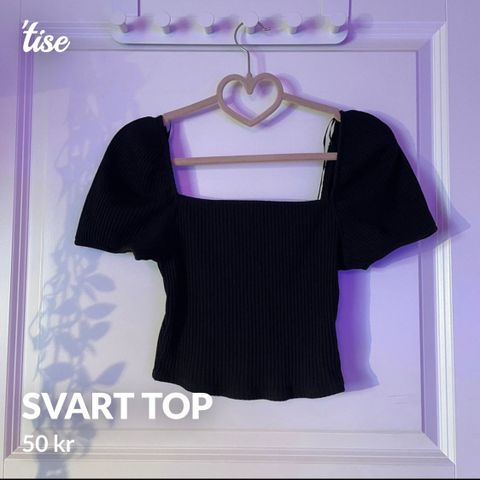 Svart top