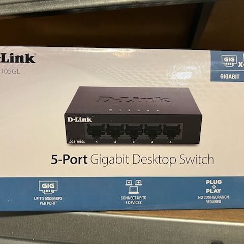 D-Link DGS-105GL 5‑porters Gigabit-svitsj