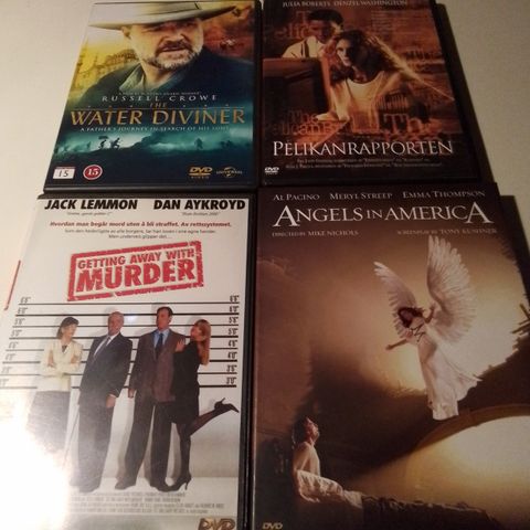 Getting Away With Murder- Pelikanrappoerten- Angels in America- Water Diviner