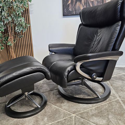 Stressless® Magic(L) Signature lenestol fra Ekornes: NY PRIS: 39.000,-