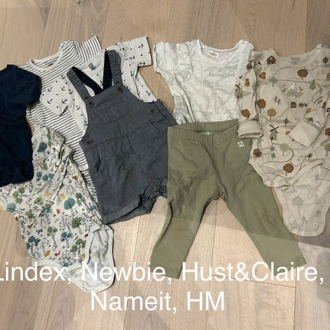 Klespakke gutt str 74 - Newbie, Nameit, Lindex, Hust&claire m.m