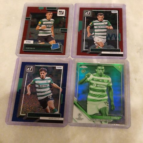 Sporting CP 4 x nummererte panini topps 2022-2023