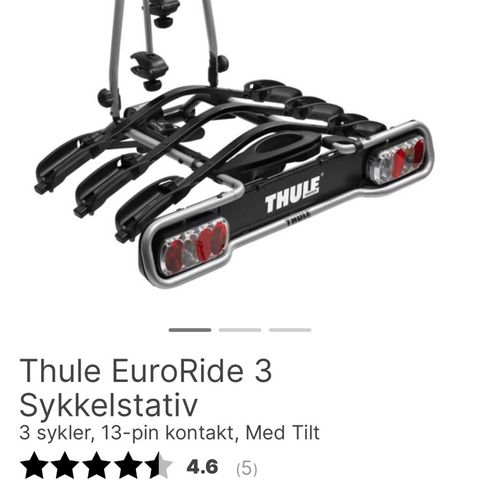 Thule EuroRide 3 Sykkelstativ - Uåpnet