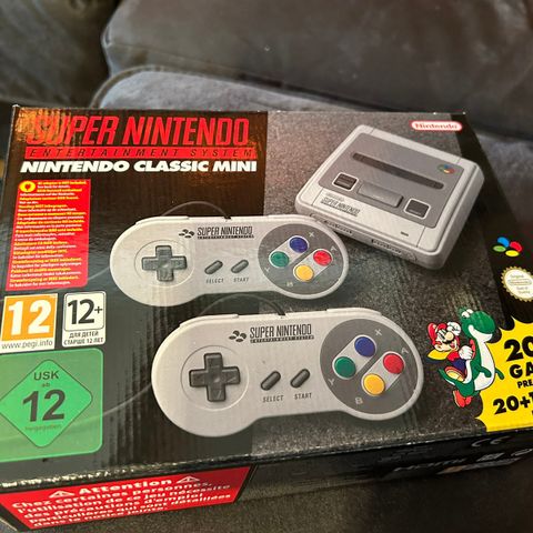 Ny uåpnet Nintendo snes mini- orginal super Nintendo