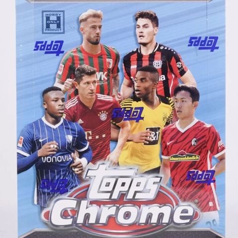 Fotballkort hobby box topps chrome