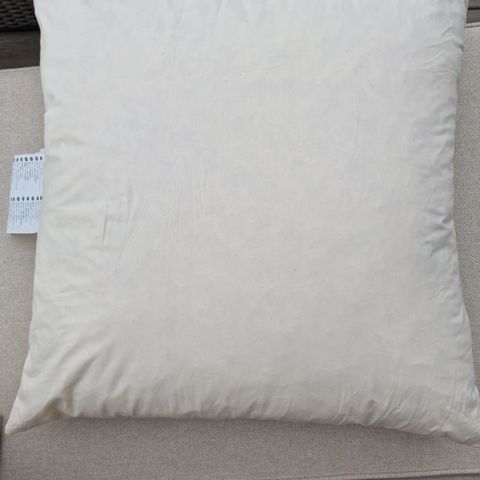 FJÄDRAR pute, offwhite, 65x65 cm.