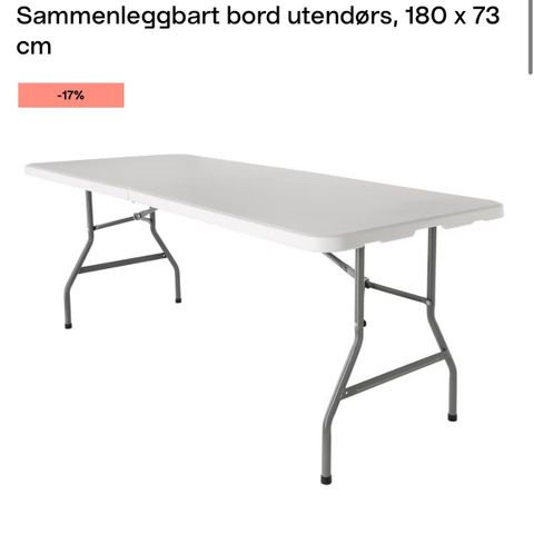 Utleie av klappbord