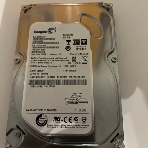 Seagate Barracuda 500gb