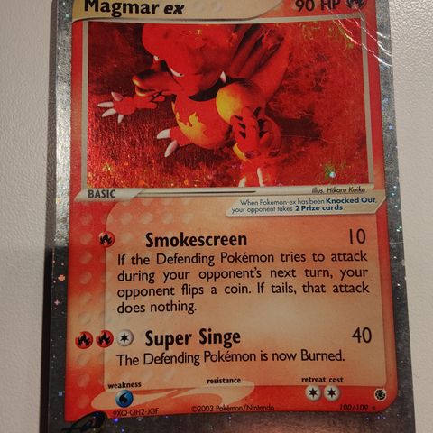 Magmar EX - #100/109 - Pokémon kort