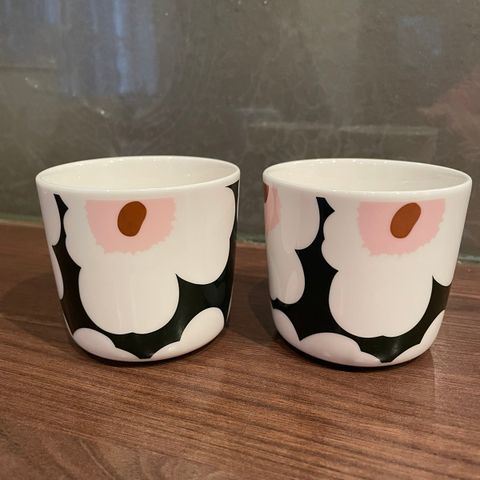 Marimekko Oiva/Unikko coffee cup 2dl / 2pcs, without handle