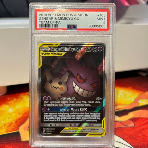 Gengar Mimikyu  165/181 TAG team Alt art psa 9