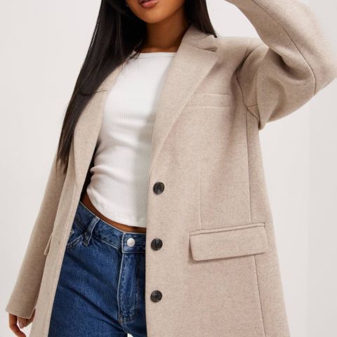 Oversized warm blazer