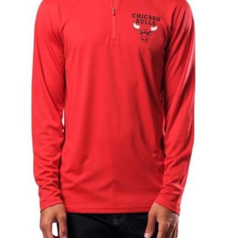 Chicago Bulls half zip genser Str M