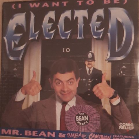 Bruce Dickinson/Mr. Bean.Elected vinyl singel