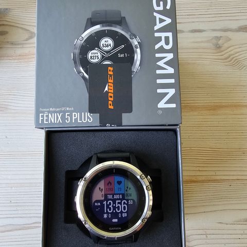 Garmin Fenix 5 Plus - GPS-multisportsklokke med kart, musikk og Garmin Pay