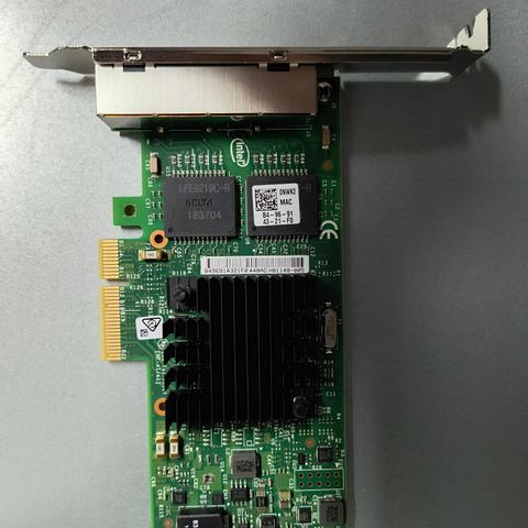 Intel Ethernet I350 Quad Port 1GbE BASE-T Adapter, PCIe Full Height