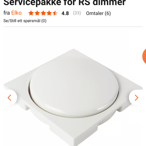 Service pakke for RS dimmer