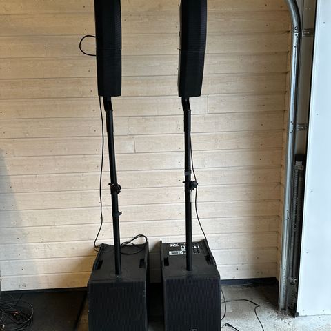 PA-ANLEGG MED 2X12»SUBWOOFER OG BLÅTANN 800W