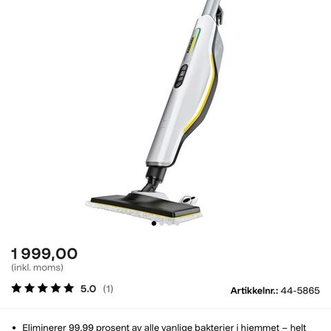 Kärcher SC3 EasyFix damprenser med teppeglider