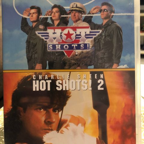 Hot Shots 1 & 2 dvd Norsk tekst