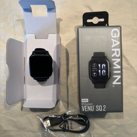 Ny og ubrukt Garmin Venu 2 Sq Music