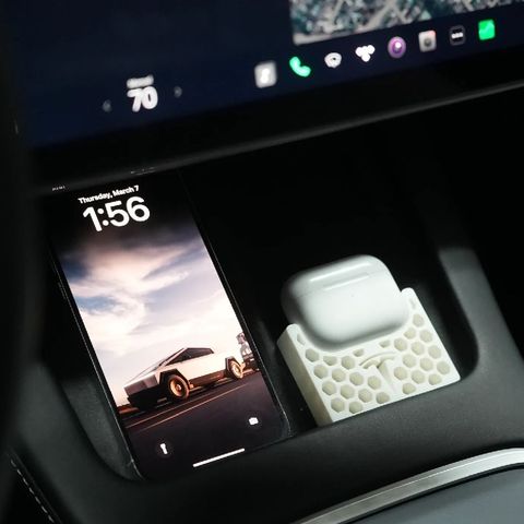 Tesla model 3/y og s/x 2021+ AirPods pro adapter for trådløs lading