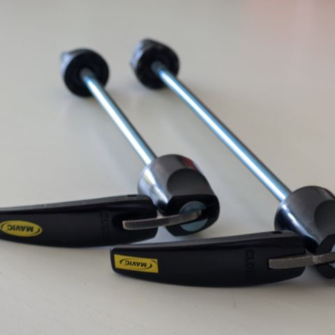 Mavic Titanium QR Skewers. High-end hjulakselsett i titan