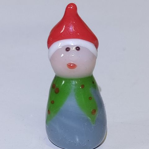 Mini nisse glassfigur